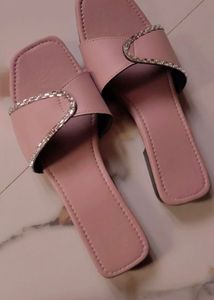 Stylish Pink Flat Sandals