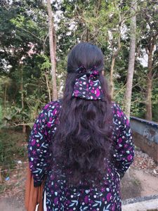 Floral Hair Bow Clip