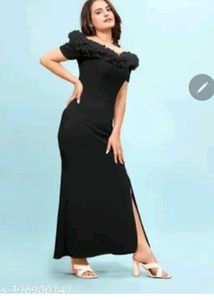 Elegant Black Off-Shoulder Maxi Dress