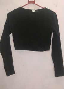 Black Crop Top FrOm Street Style Store