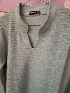 Pastel Green woollen kurti