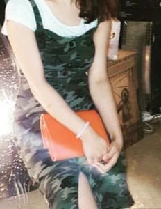Camouflage Button-Front Dress