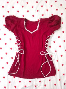 Chic side corset short kurti 💅🏻
