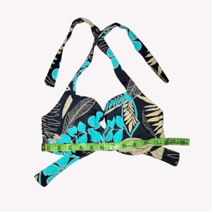 Tropical Print Bikini Top