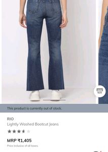 RIO Lightly Washed Bootcut Jeans