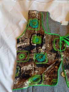 Ethnic Kurta with attached Jacket