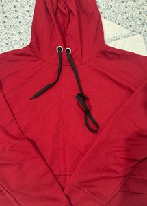 completely new Red Cropped Hoodie