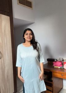 Elegant Striped Cotton Kurta