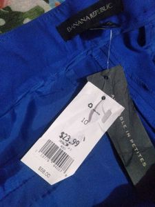 Vibrant Blue Tie-Waist Shorts