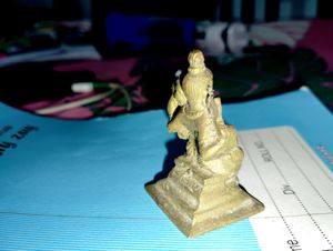 Siva Parvathi Idol Small Brass FREE 5 AGARBATHI