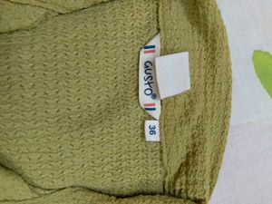 Green Textured T shirt