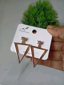 rose gold Statement Earrings