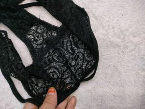Elegant Black 🖤Lace Thong Panty