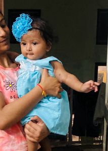 Cotton Frock Gives Baby Royal And Decent Look