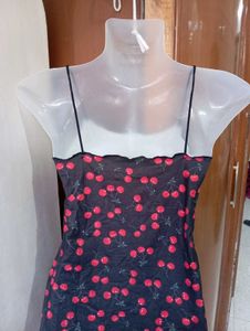 Shein Cherry Print Bodycon Dress