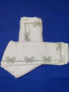 White Butterfly  Sarees Embellishments