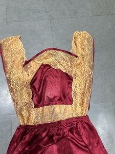 Sexy Night Gown With Back Closure