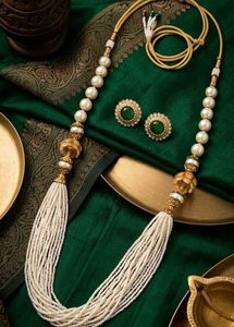 Stunning Multi-Layered Pearl Necklace &amp; Matching G