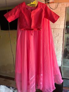 Vibrant Pink lehenga skirt With Matching Blouse