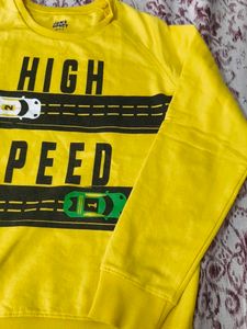 Boy's Yellow "High Speed" Graphic T-Shirt