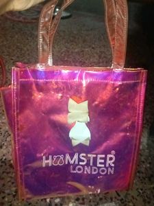 Hamster London Sparkly Tote Bag