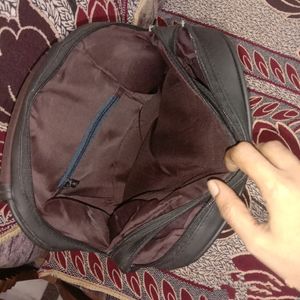 Leather College Bag.