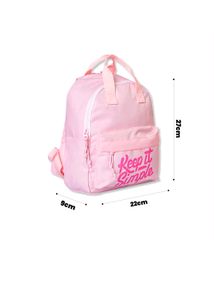 Pink Backpack "Keep it Simple"