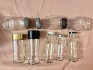 Assorted Glass Jars and Bottles