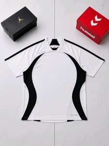 Men's White & Black Sports Jersey