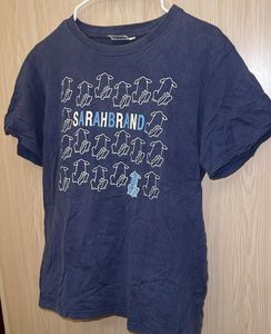 Cool Navy Blue Dog Graphic T-Shirt