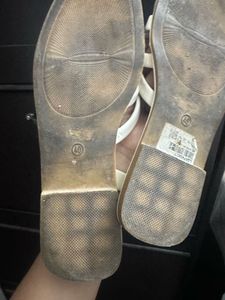 Stylish White Flat Sandals