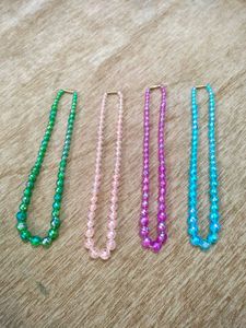 Set of 4 Beaded Necklaces