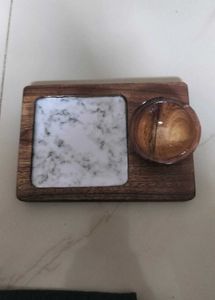 Wooden Tray with Bowl
