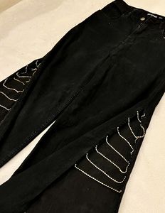 Embellished Black Jeans