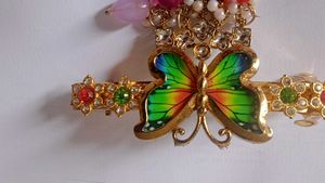 Butterfly Beaded Hair Clip