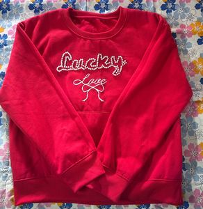 Lucky Love Red Sweatshirt