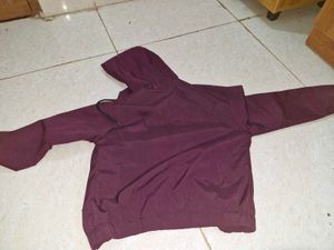Maroon Hooded Jacket