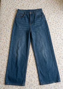 New Wide Leg Blue Jeans