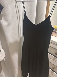 H&amp;M Little Black Slip Romper Dress