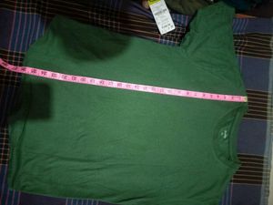 Men's Green Crew Neck T-Shirt