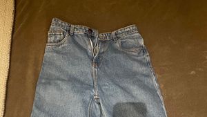 Wide Leg Light Wash Denim Jeans