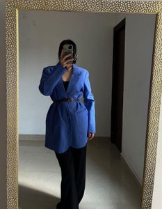 ALIX COBALT BLUE OVERSIZED BLAZER