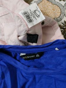 Pink Trousers and Blue Graphic Top