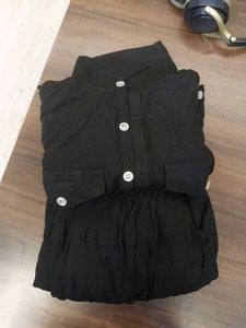 Stylish Black Kurta pathani set