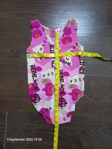 Girls' Pink Graphic Bodysuit