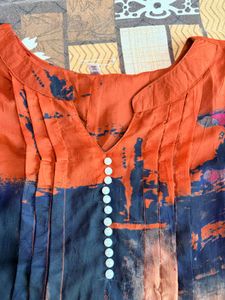 Vibrant Abstract Print Kurta