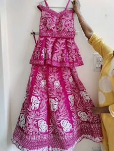 Hot Rani Pink Bridal Lehenga