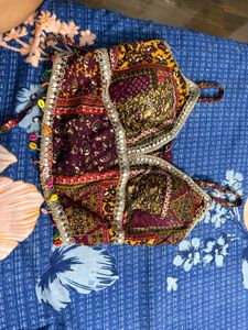 Bohemian Print Crop Blouse