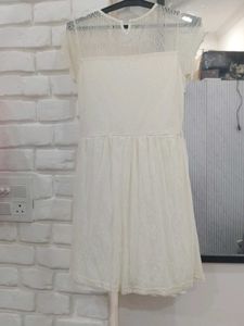 Elegant White Lace Mini Dress