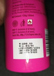 DIVACHE ZESTY Deodorant Spray 200ml +1free myste